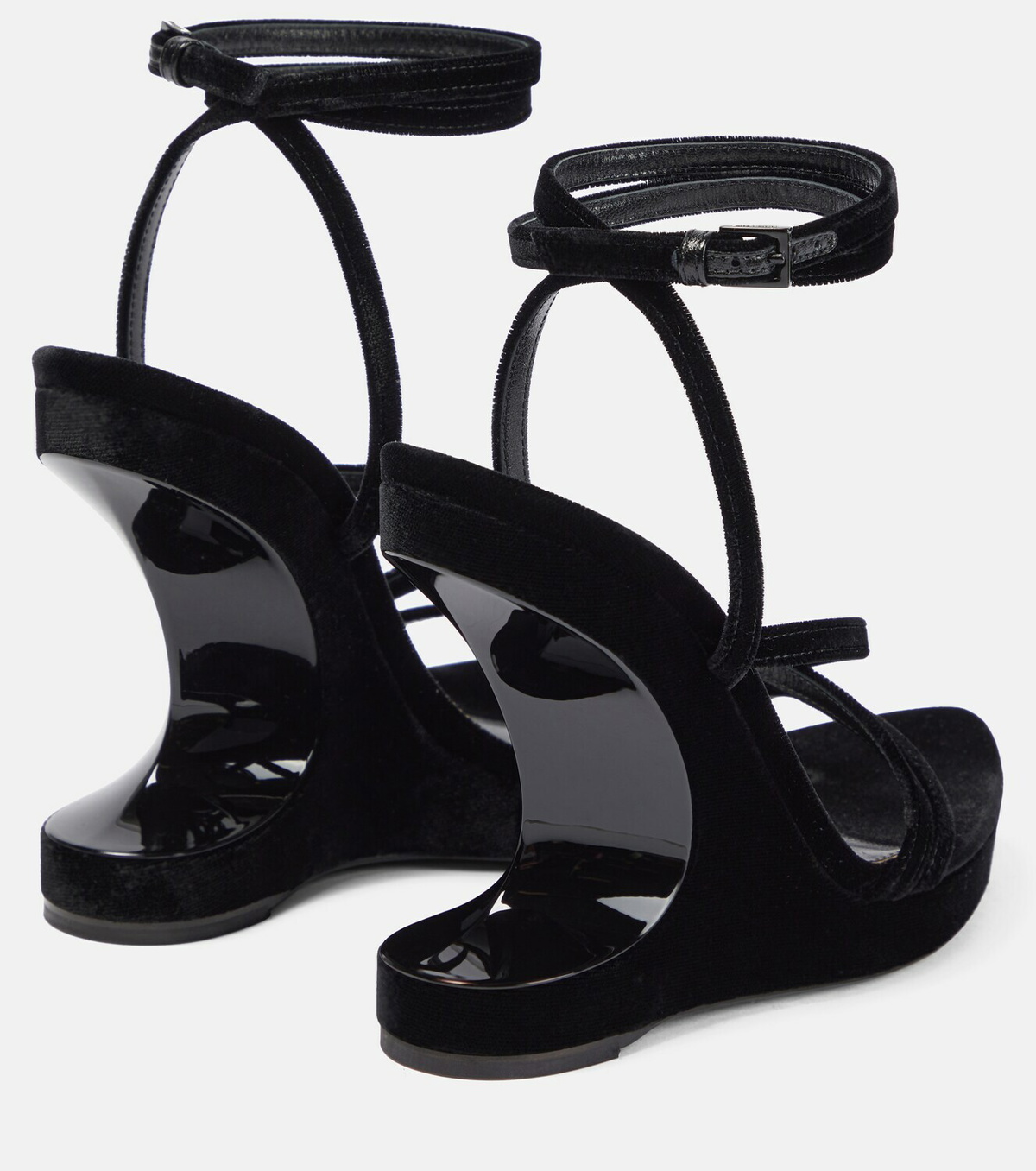 Tom Ford Velvet wedge sandals