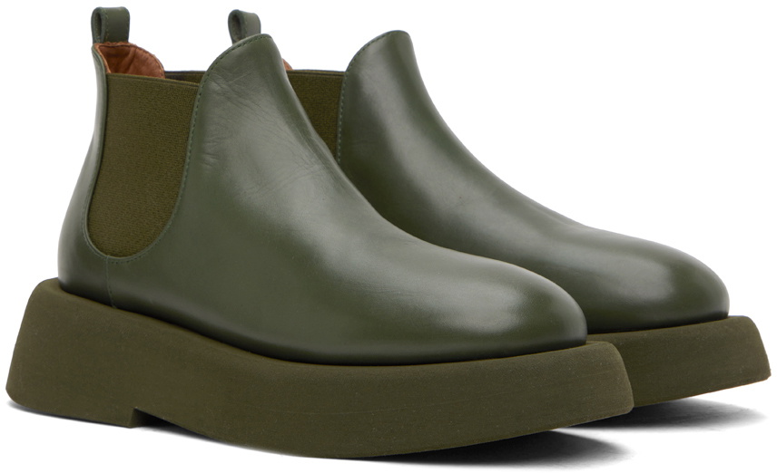 Marsèll Khaki Gomme Gommellone Chelsea Boots