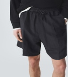 Umit Benan Julian linen and silk Bermuda shorts