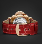 Panerai - Luminor Due Automatic 38mm Goldtech and Alligator Watch - Red