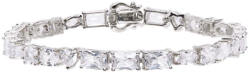 Hatton Labs White 'La Croisette' Tennis Bracelet