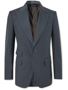 TOM FORD - Silk-Blend Suit Jacket - Blue