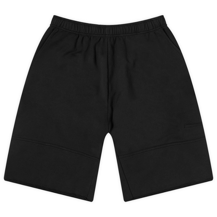 Photo: MM6 Maison Margiela Men's Jersey Long Sweat Shorts in Black