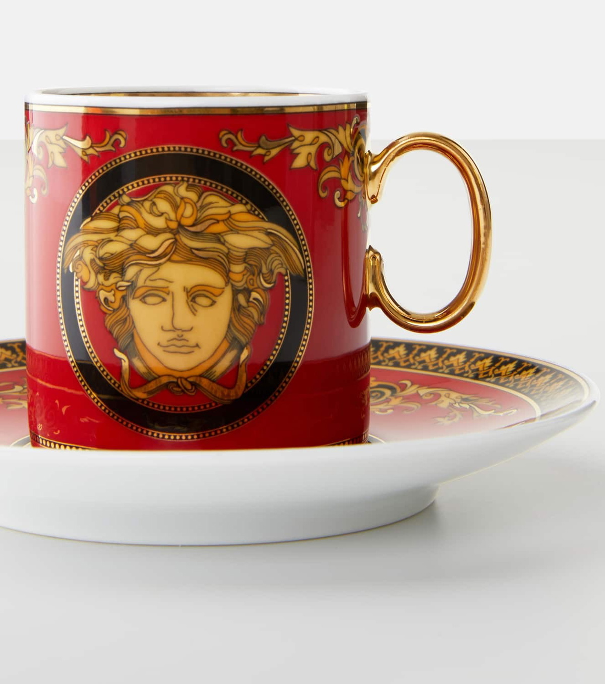 Versace Home Medusa espresso cup and saucer set