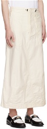 NEEDLES Off-White Fatigue Midi Skirt