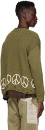 Karu Research Green Cotton Cardigan