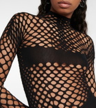 Jean Paul Gaultier - Cutout mockneck mesh top