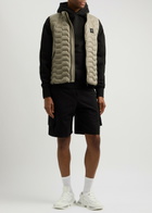 Moose Knuckles Granite Quilted Nylon Gilet Green