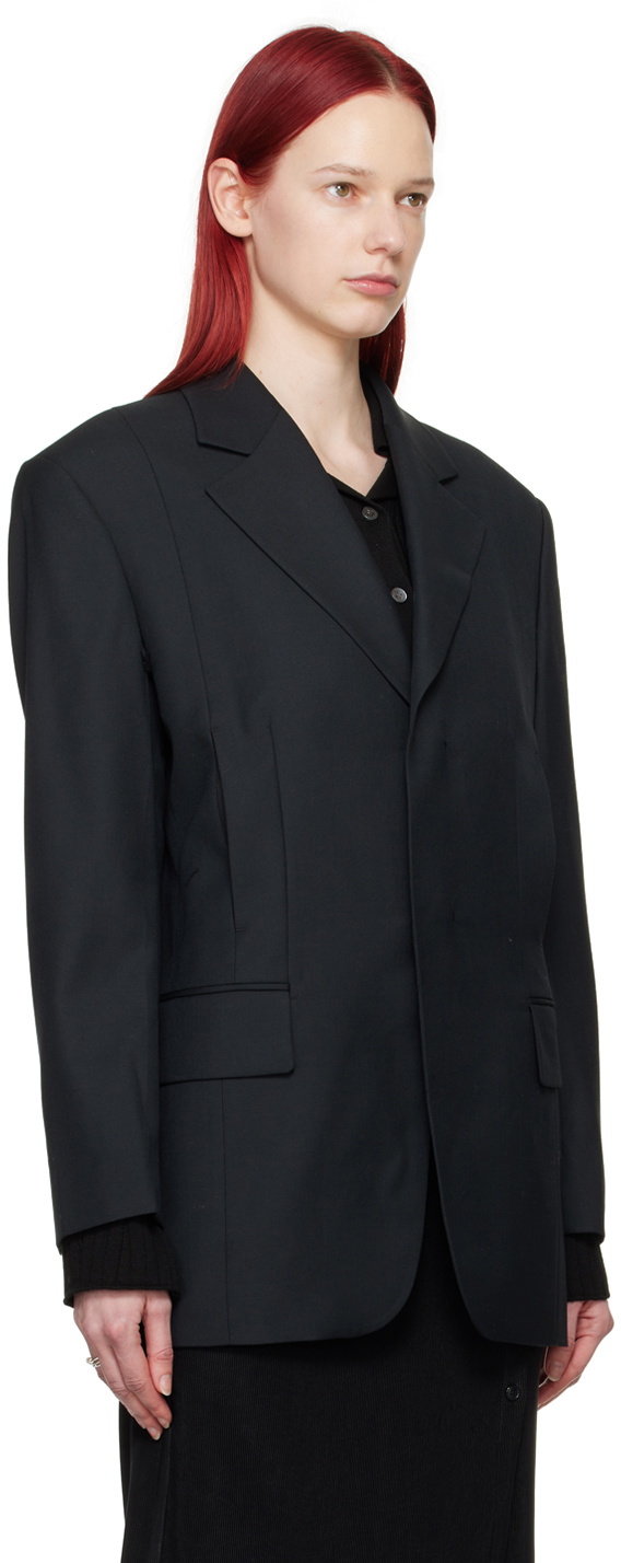 Youth Black Oversized Blazer