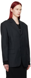 Youth Black Oversized Blazer