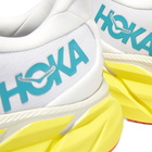 Hoka One One Men's M Clifton 8 Sneakers in Blanc De Blanc/Illuminating