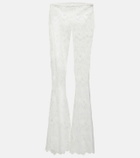 Dodo Bar Or Scalloped mid-rise bootcut lace pants