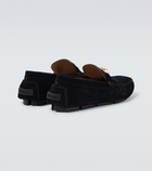 Versace - La Medusa suede loafers