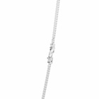 Tom Wood Men's 24.5" Curb Chain M in 925 Sterling Silver