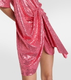 Dodo Bar Or Sequined gathered minidress