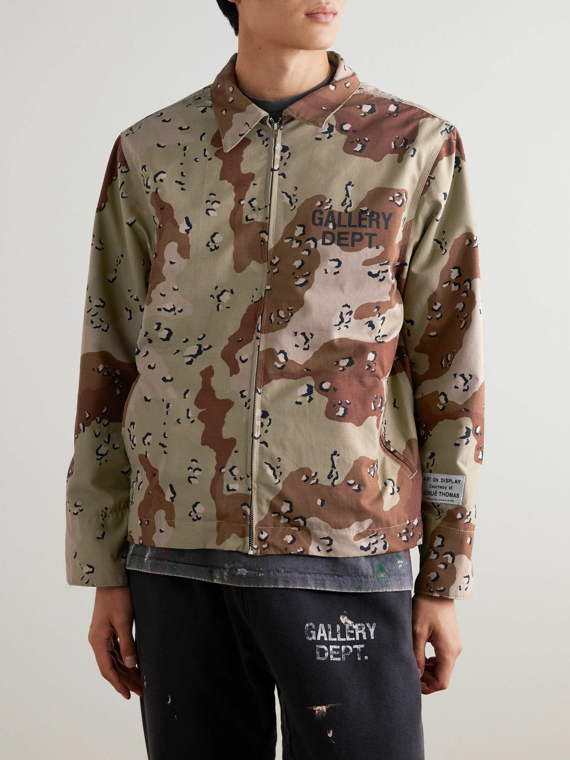 Gallery Dept. - Montecito Camouflage Logo-Print Cotton-Ripstop Jacket - Neutrals