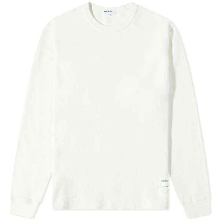 Photo: Norse Projects Men's Fraser Tab Series Crew Sweat in Ecru
