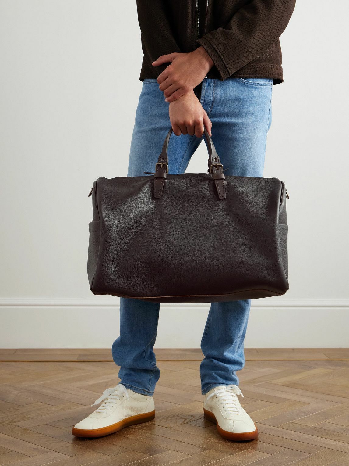 Bleu de Chauffe - Full-Grain Leather Weekend Bag