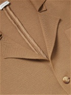 Caruso - Camp-Collar Wool Blazer - Brown