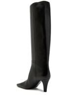 Saint Laurent Jill 75 Leather Knee-high Boots Black