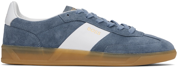 Photo: BOSS Blue Suede Sneakers