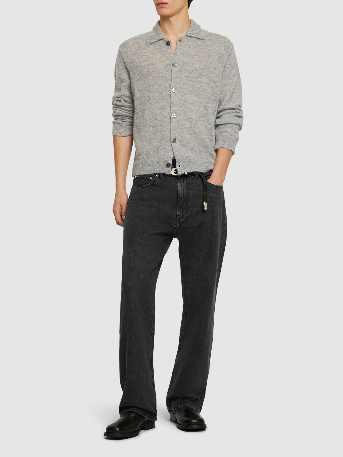 Our Legacy Black Cotton Relaxed Fit Jeans