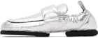 Dries Van Noten Silver Padded Loafers