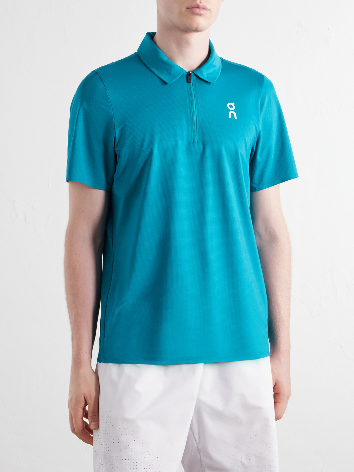 On - Court Logo-Printed Shell Polo Shirt - Green