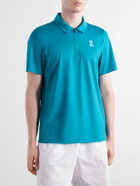On - Court Logo-Printed Shell Polo Shirt - Green
