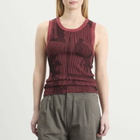Ahluwalia Women's Seydou Knitted Vest in Rust/Brown