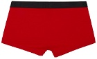 Hugo Two-Pack Black & Red Logo Trunk Boxers