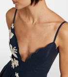 Agua by Agua Bendita Sula floral-appliqué linen maxi dress