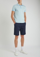 PS Paul Smith Houndstooth-print Polo Shirt Light Blue