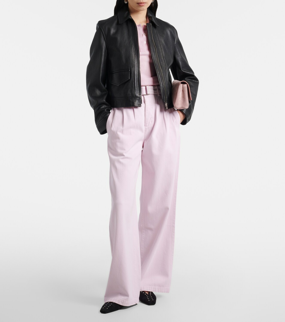 Agolde Belted wide-leg jeans