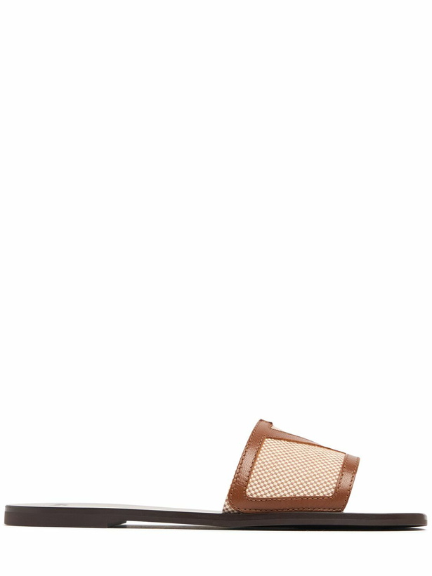 Photo: VALENTINO GARAVANI Canvas & Leather Sandals
