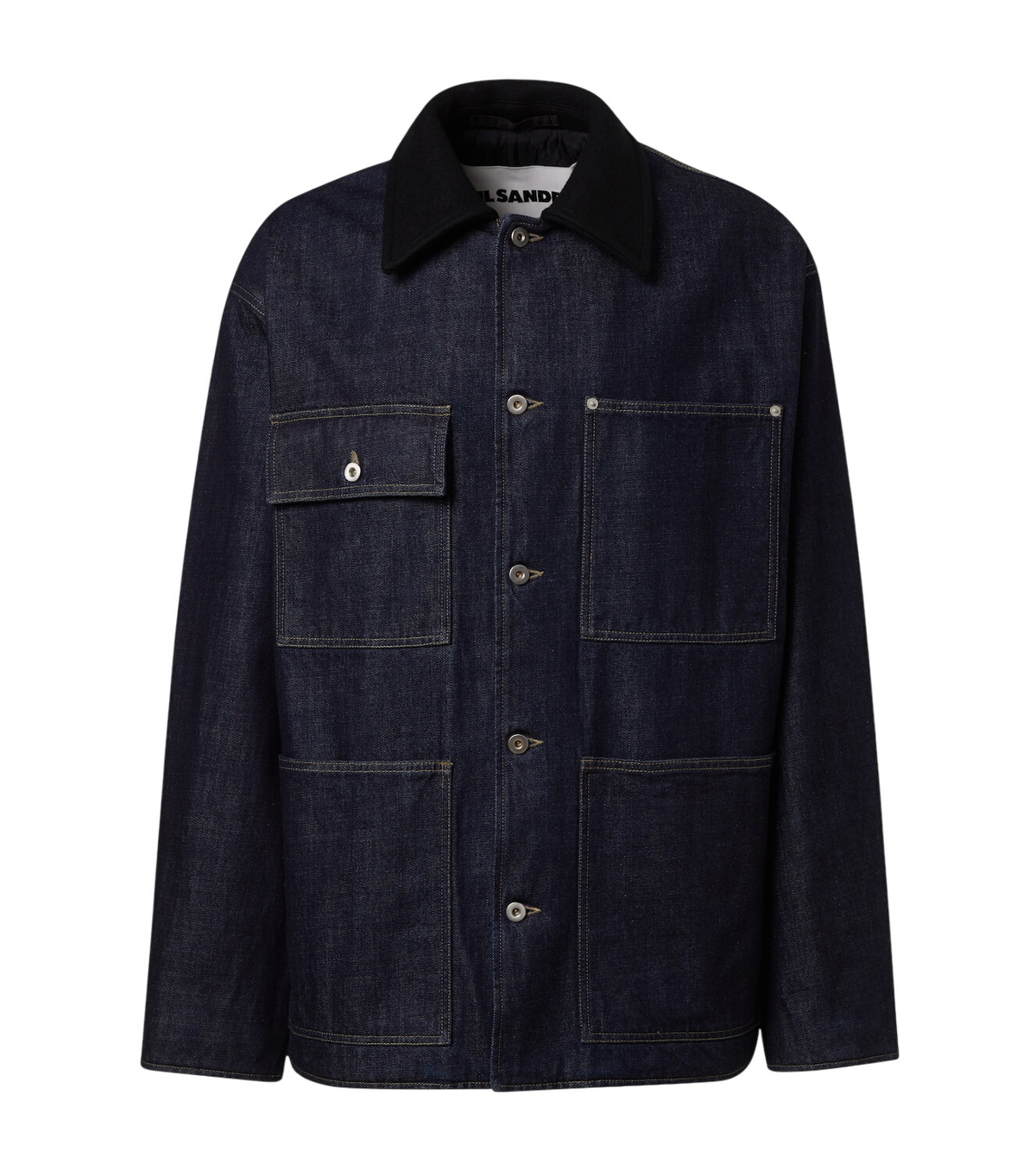 ジャケット・アウター JIL SANDERZip Shirt Jacket Black 4 Jil Sander zip-up Shirt Jacket | Black | FARFETCH