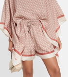 Brunello Cucinelli Printed silk shorts