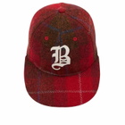 New Era Boston Braves Harris Tweed 9Fifty Adjustable Cap in Red