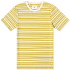 Folk Men's Hazy Stripe T-Shirt in Gold