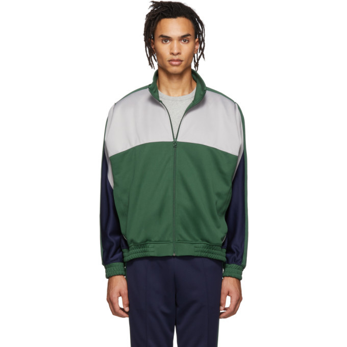 NikeLab Green and Grey Martine Rose Edition NRG Track Jacket NikeLab