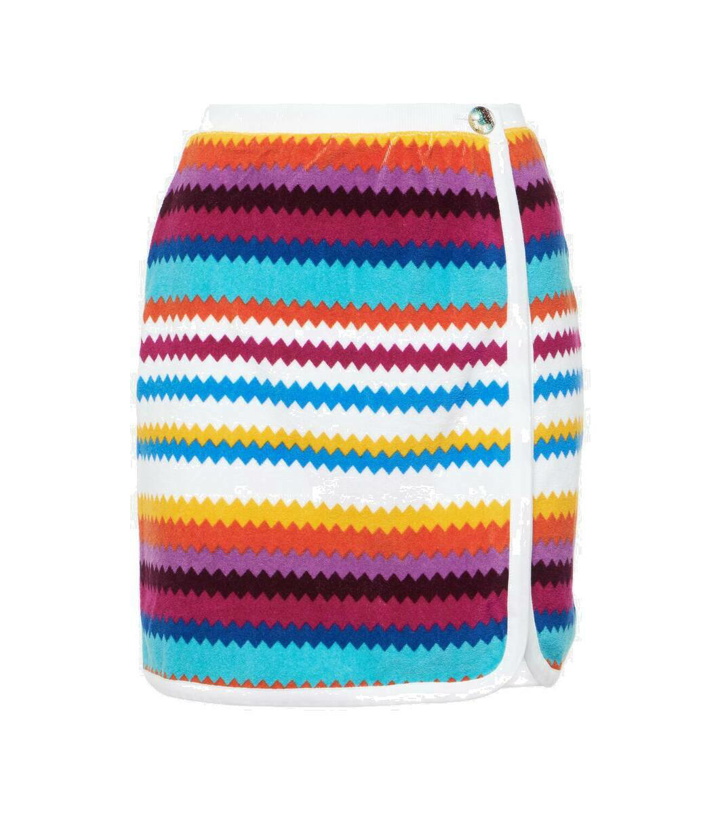 Photo: Missoni Mare Striped knitted cotton-blend miniskirt