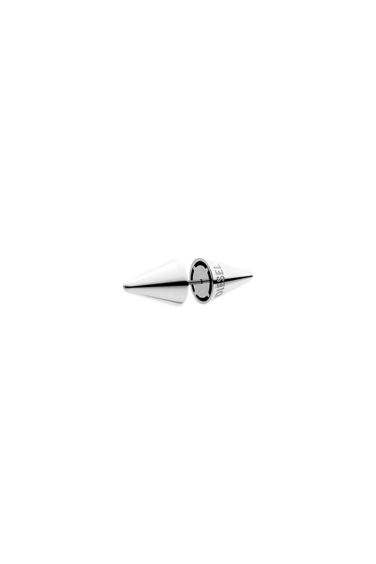 Diesel Stainless steel spike stud earring - Earrings - Unisex - Silver