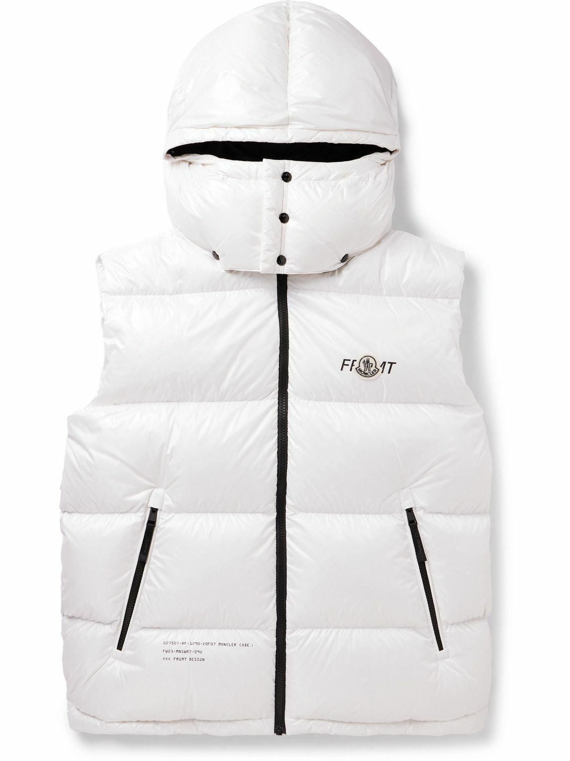 Moncler quilted shell down clearance gilet