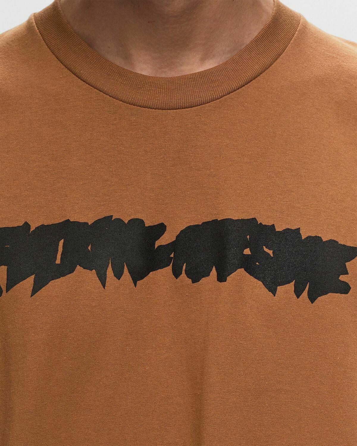 【FUCKING AWESOME】 INK TRAP STAMP LOGO SHORT SLEEVE BROWN Fucking Awesome Ink Trap Stamp Logo Short Sleeve Tee Brown