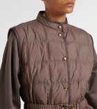 Moncler Cygnette belted quilted down vest