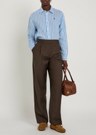 Polo Ralph Lauren Striped Linen Shirt Blue