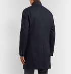 Hugo Boss - Chanty Slim-Fit Textured-Cotton Coat - Blue