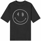 Anine Bing Women's Avi T-Shirt With Smiley Logo in Black