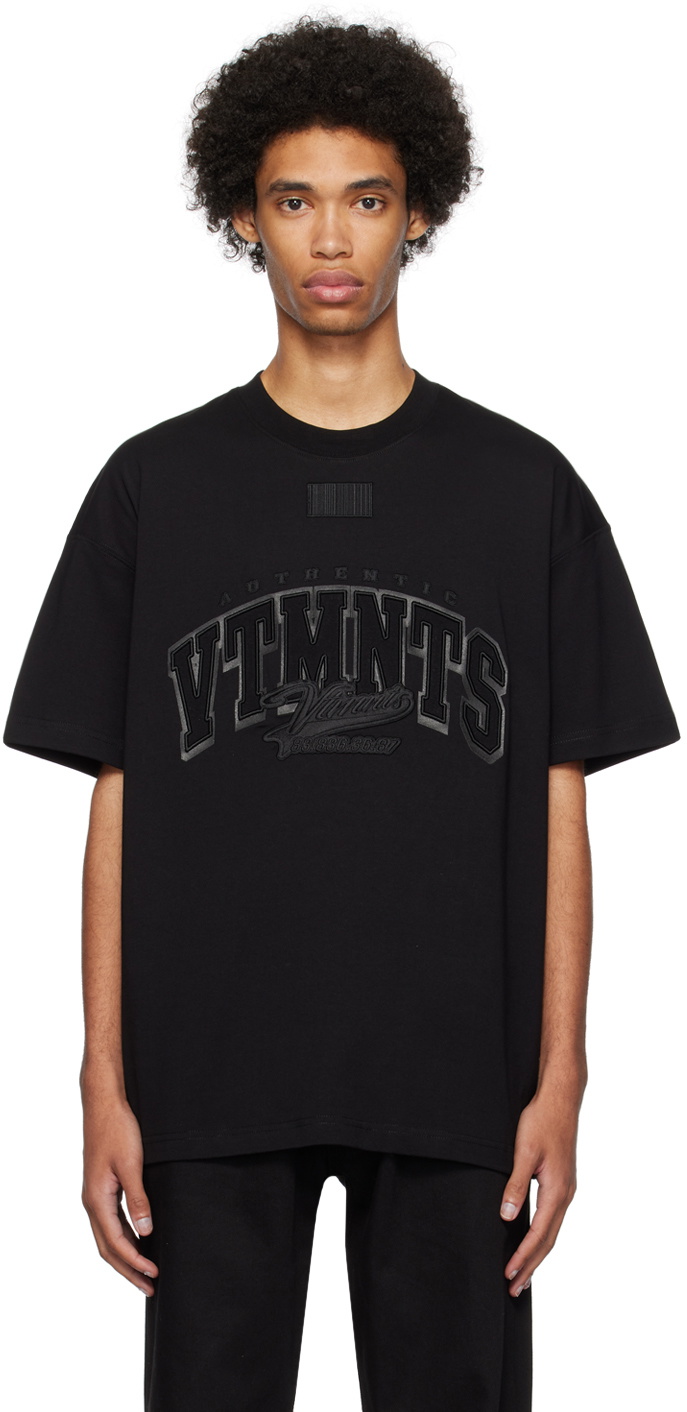 VTMNTS Black College T-Shirt VTMNTS