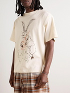 Story Mfg. - Rabbit Grateful Printed Organic Cotton-Jersey T-Shirt - Neutrals